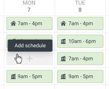 Shift scheduling feature in the DeskTime time tracking software