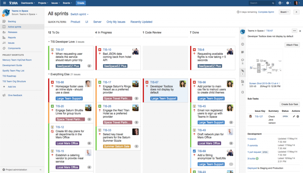 jira client and team users