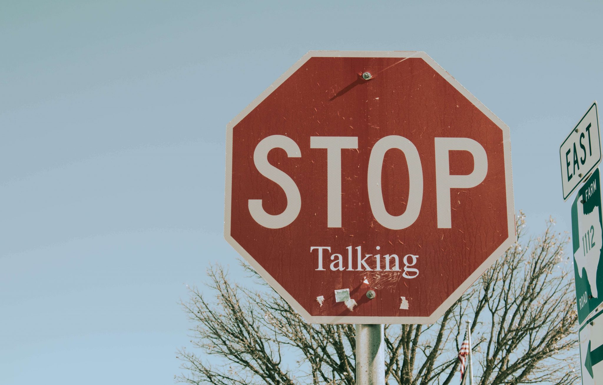 Stop talking