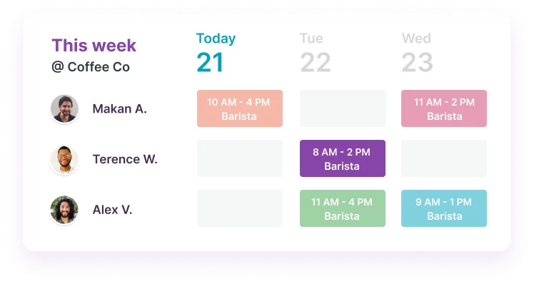 Homebase work scheduling software