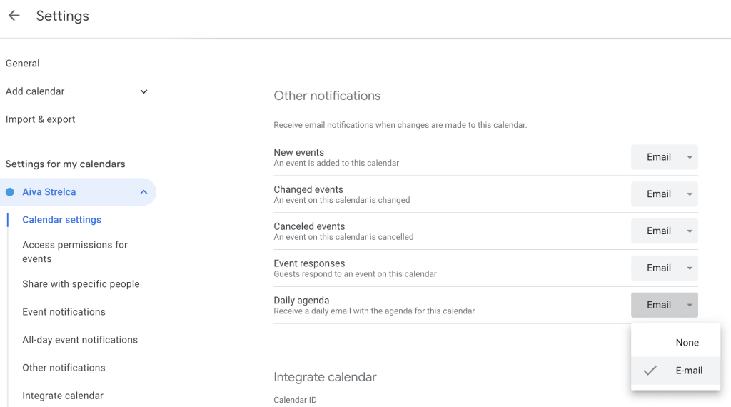 Google Calendar tips and tricks screenshot