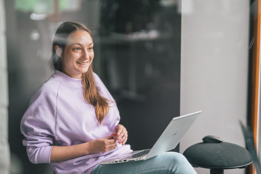 Happy employee with unlimited PTO