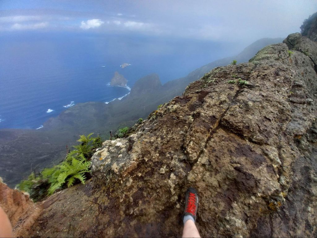 A sea view from a mountain walk