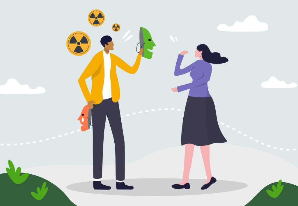 Toxic positivity in the workplace – illustration