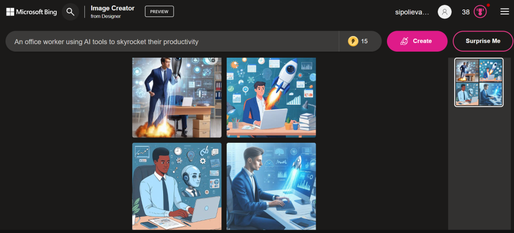 Bing Image Creator AI Productivity tool
