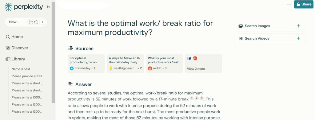 Perplexity AI productivity app