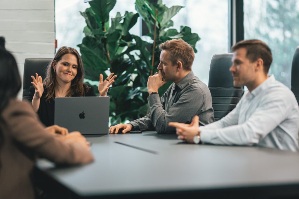 woman happy about result from AI-driven efficiency