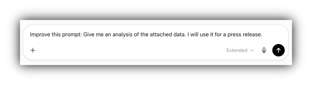 Prompt example for how to use ai more efficiently