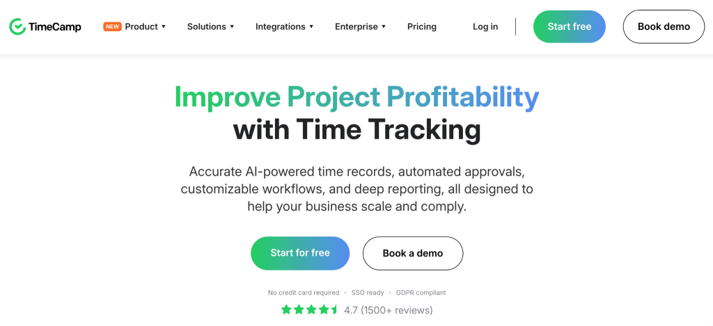 timecamp ai powered time tracking