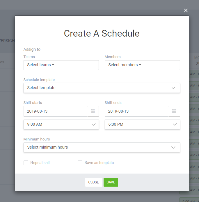 How To Create A Shift Desktime