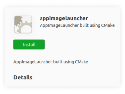 Utilice AppImage Launcher para la instalación de la aplicación.