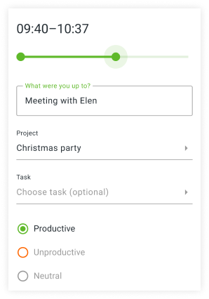 The time management app for Android for tracking projects
