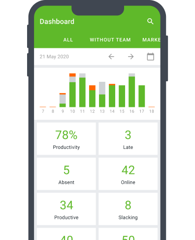 A time tracking app for iPhone with real time statistics
