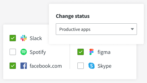 A screenshot of the DeskTime productivity calculation feature