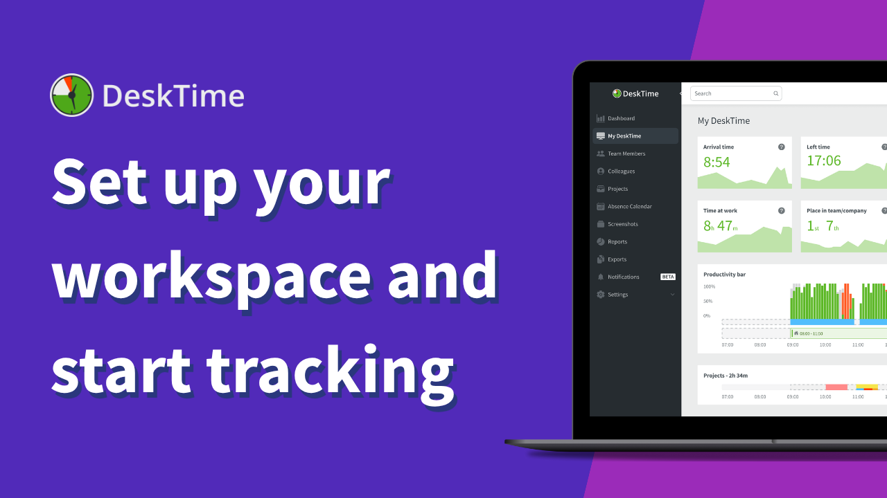 Set up your workspace & start tracking