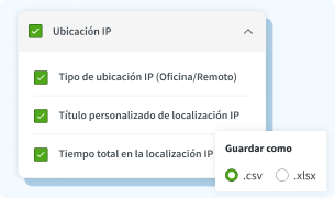 Ubicación IP en exportaciones