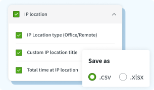 IP location in Exports